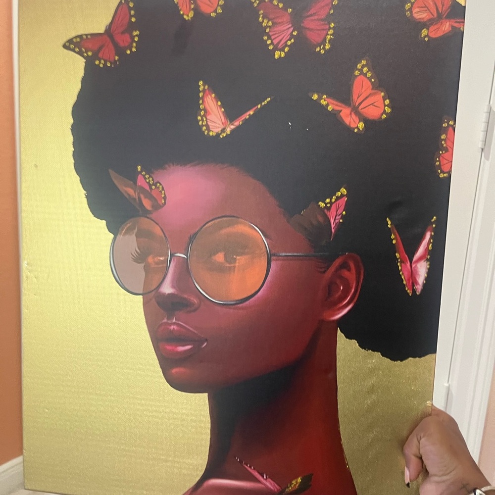 Glamorous poster portrait